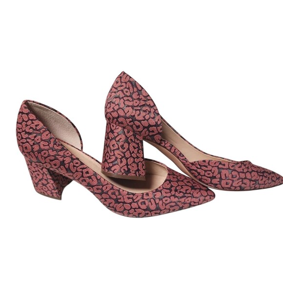 Louise et Cie Shoes - Louise et Cie JOLON Pointed Toe Block Heel Pumps Shiraz Multi Pattern Size 9.5